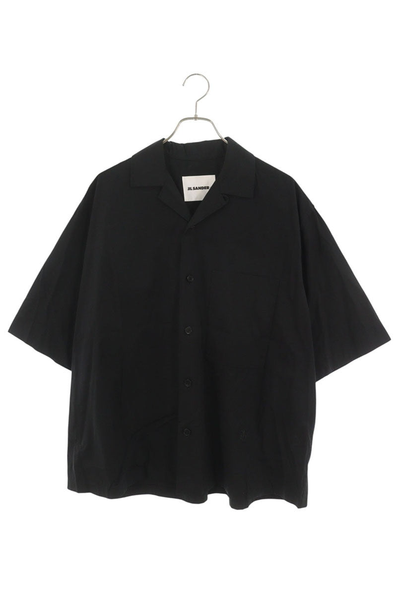 JILSANDER 25SS Logo Embroidered Pocket Shirt Black Size 48