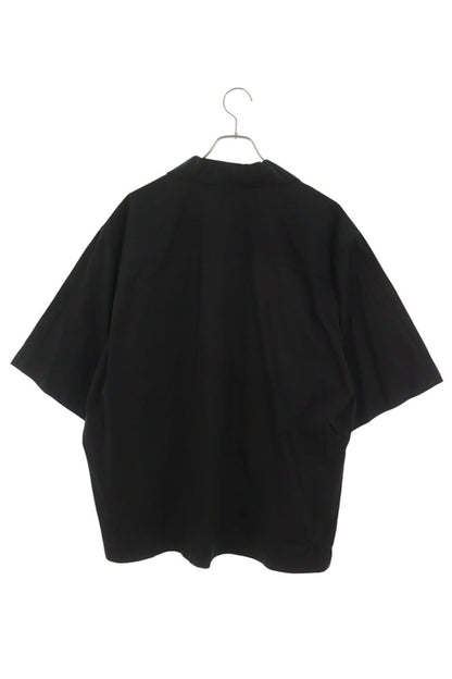 JILSANDER 25SS Logo Embroidered Pocket Shirt Black Size 48