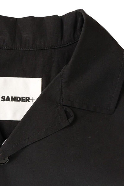 JILSANDER 25SS Logo Embroidered Pocket Shirt Black Size 48