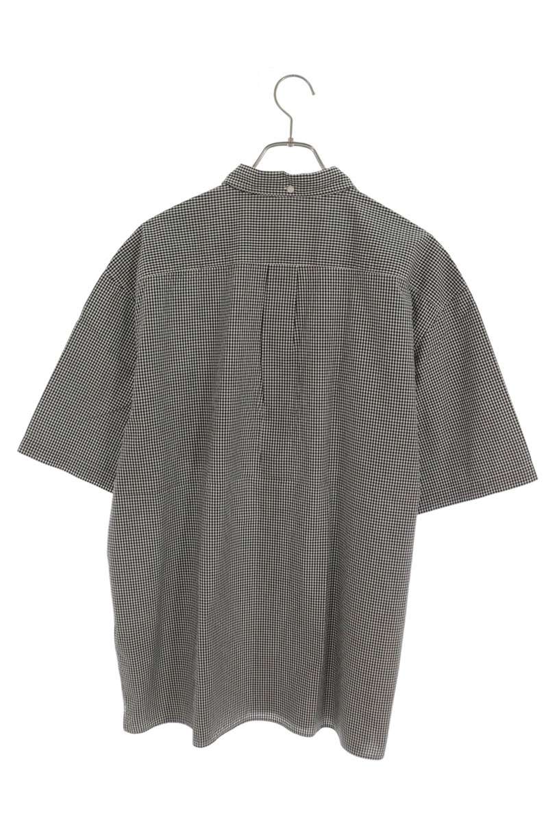 SUPREME 26SS Logo Embroidered Gingham Shirt Size XL