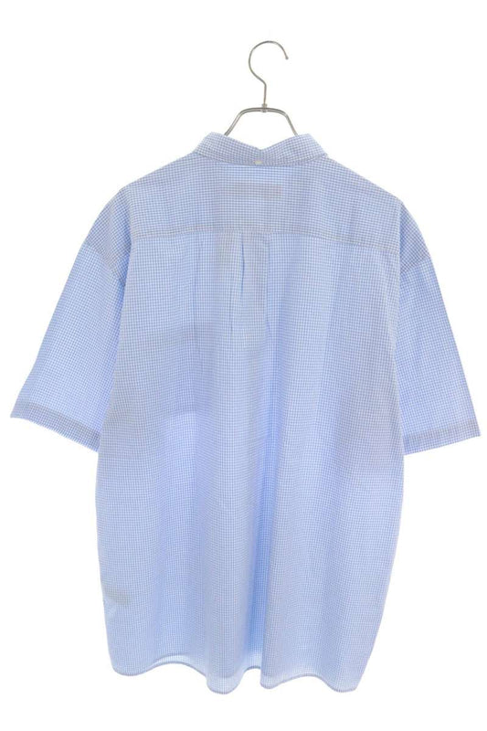 SUPREME 26SS Logo Embroidered Gingham Shirt Multi Size XL
