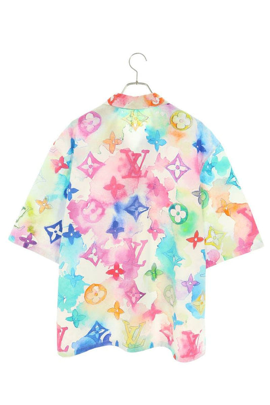 LOUISVUITTON Monogram Print S/S Shirt Multi Cotton Size XXL