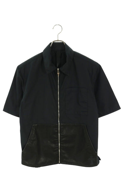 Chrome Hearts Black SEDATED Nylon Zip Shirt Size M
