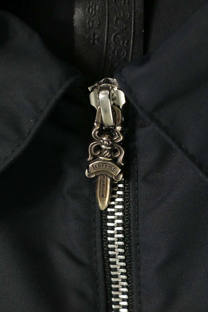 Chrome Hearts Black SEDATED Nylon Zip Shirt Size M