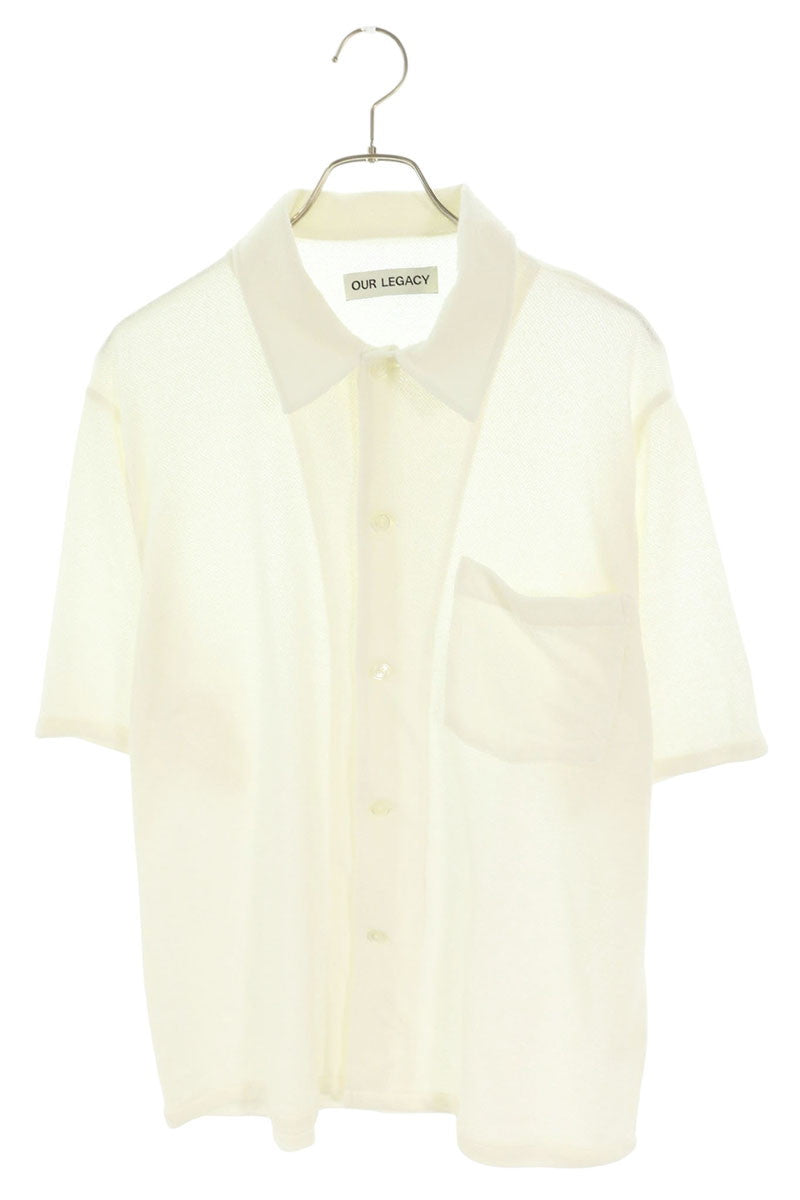 OUR LEGACY White Box Short Sleeve Shirt Size 48