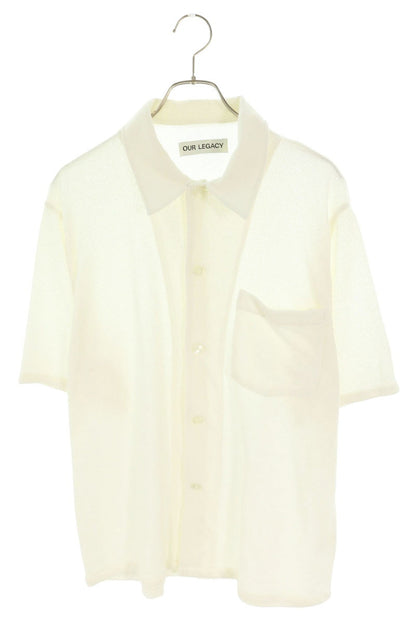OUR LEGACY White Box Short Sleeve Shirt Size 48