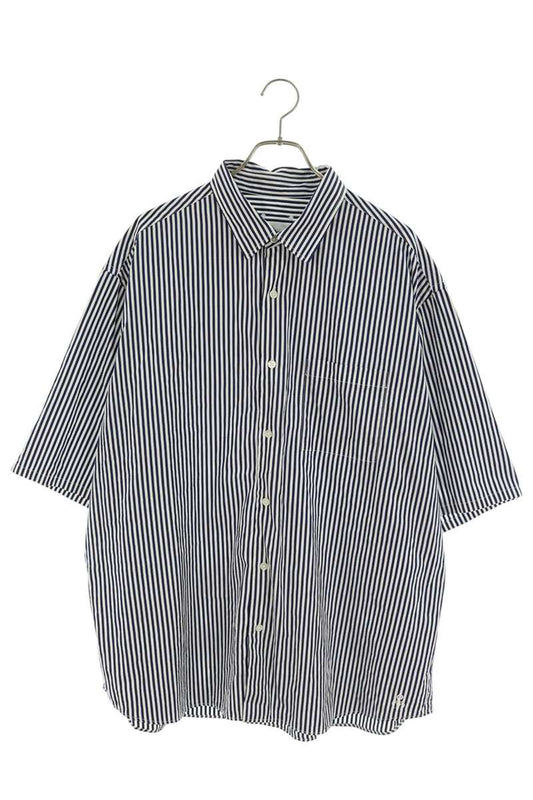 SOPHNET Striped Short Sleeve Shirt Blue White Size 5