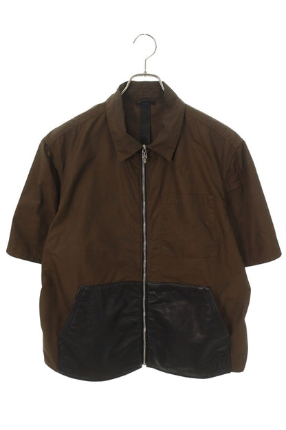 Chrome Hearts Carpenter Leather Pocket Zip Shirt Size L