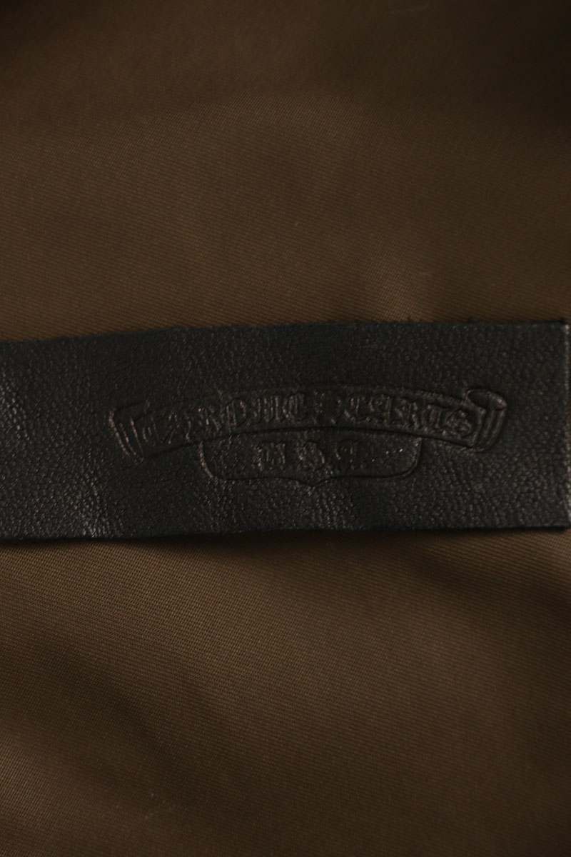 Chrome Hearts Carpenter Leather Pocket Zip Shirt Size L