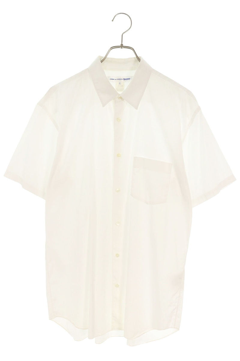 COMME des GARCONS SHIRT Cotton Plain S/S White Size L