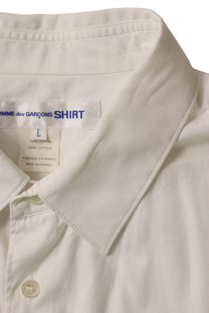 COMME des GARCONS SHIRT Cotton Plain S/S White Size L