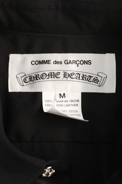 Chrome Hearts x COMME des GARCONS Leather Cross Ball Shirt Black Size M