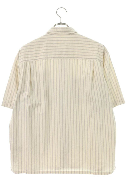 A.P.C. PHIL Logo Embroidered Patch Shirt Beige Size L