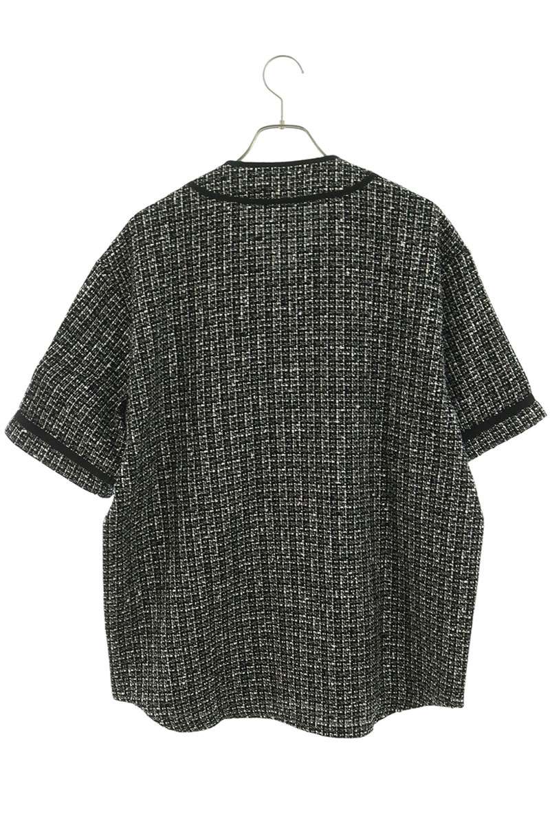 SUPREME 25AW Boucle Baseball Jersey Shirt Black Size M