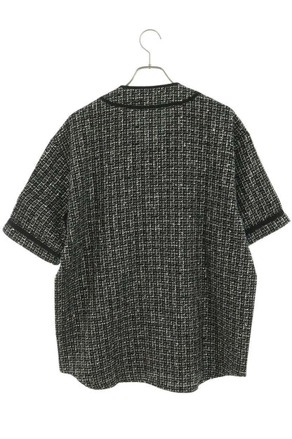 SUPREME 25AW Boucle Baseball Jersey Shirt Black Size M