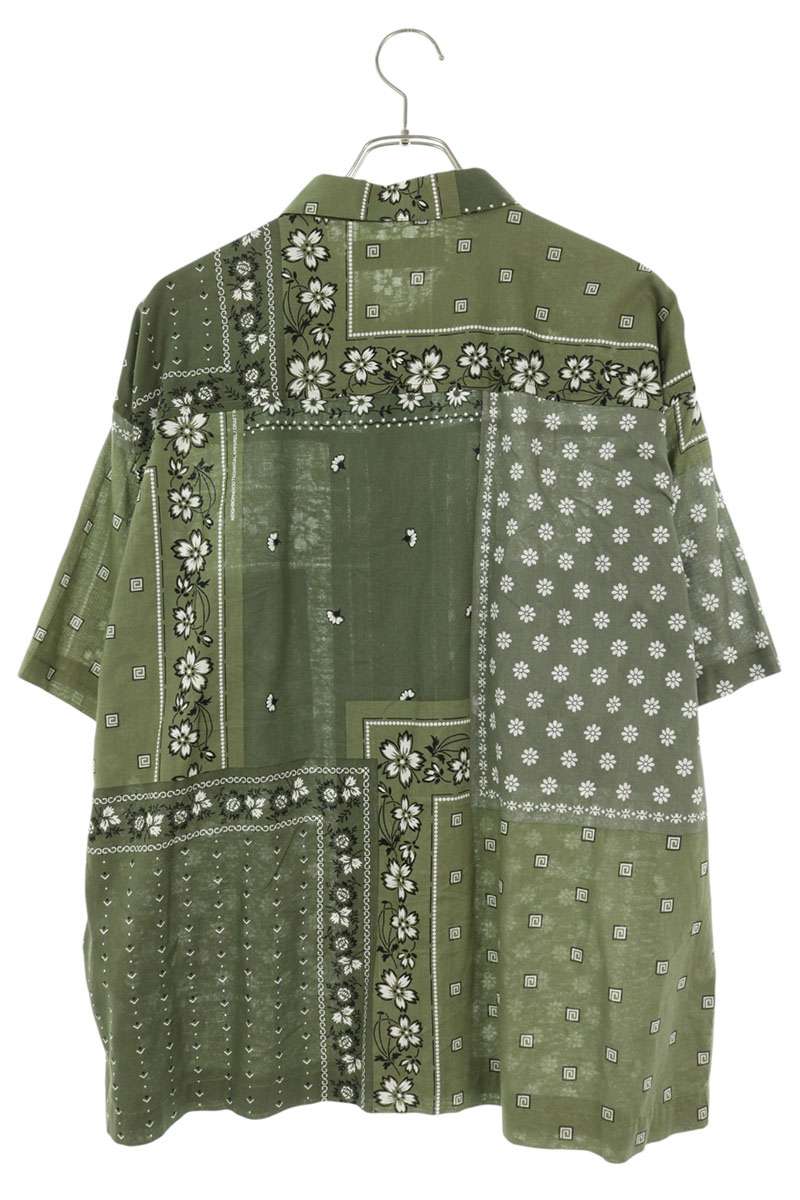 NEIGHBORHOOD BANDANA CHOPPED SHIRT Khaki Cotton Size L