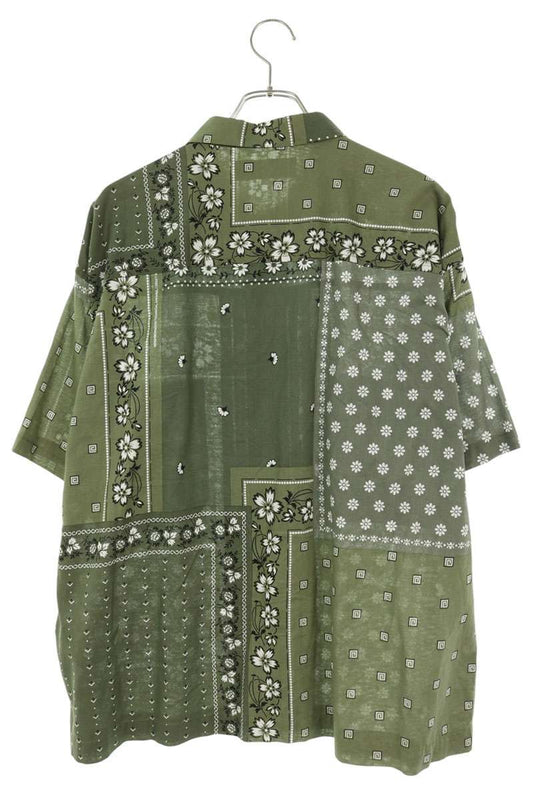 NEIGHBORHOOD BANDANA CHOPPED SHIRT Khaki Cotton Size L