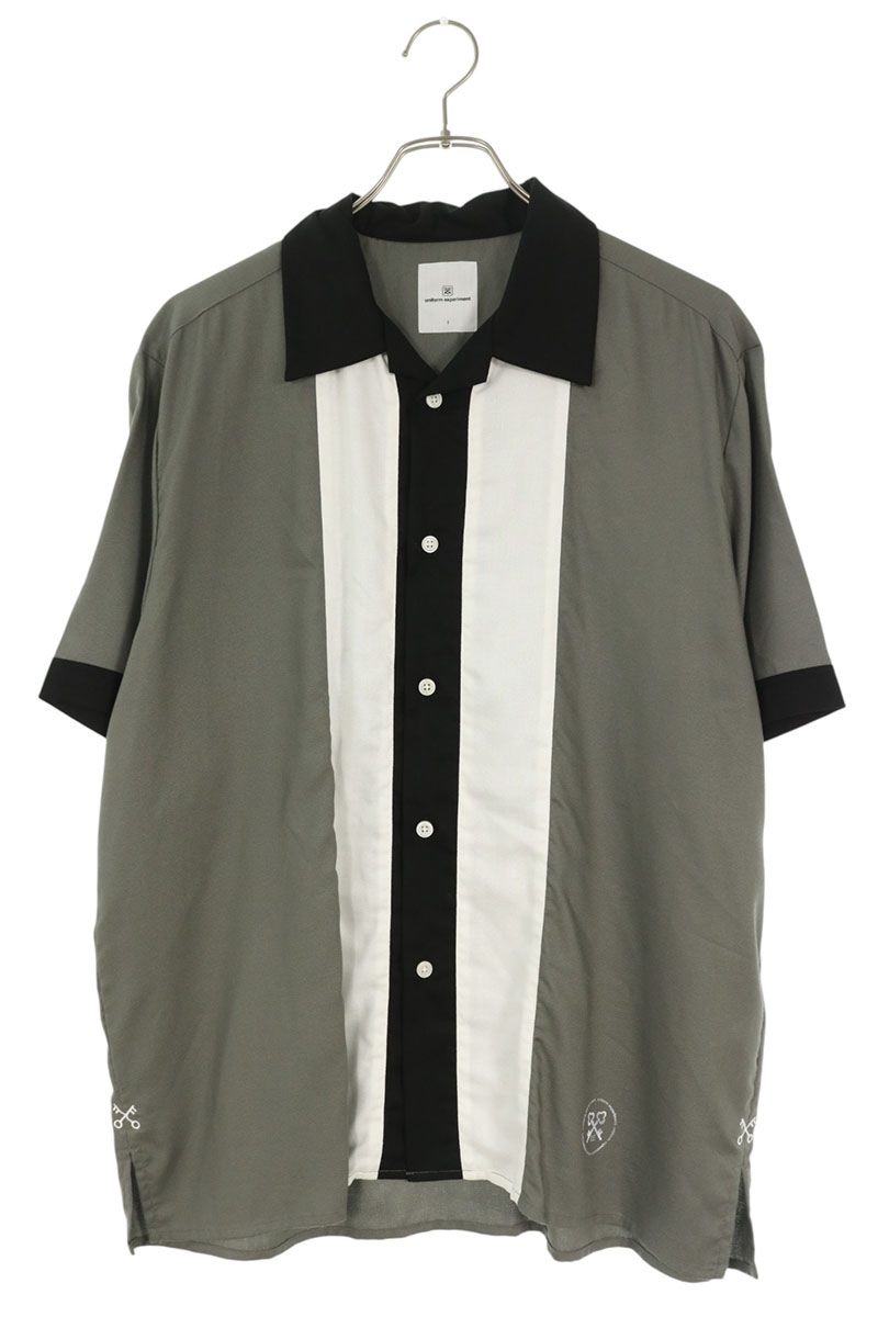 uniform experiment Open Collar Rayon S/S Shirt Gray Size 1
