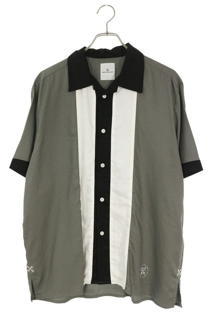 uniform experiment Open Collar Rayon S/S Shirt Gray Size 1