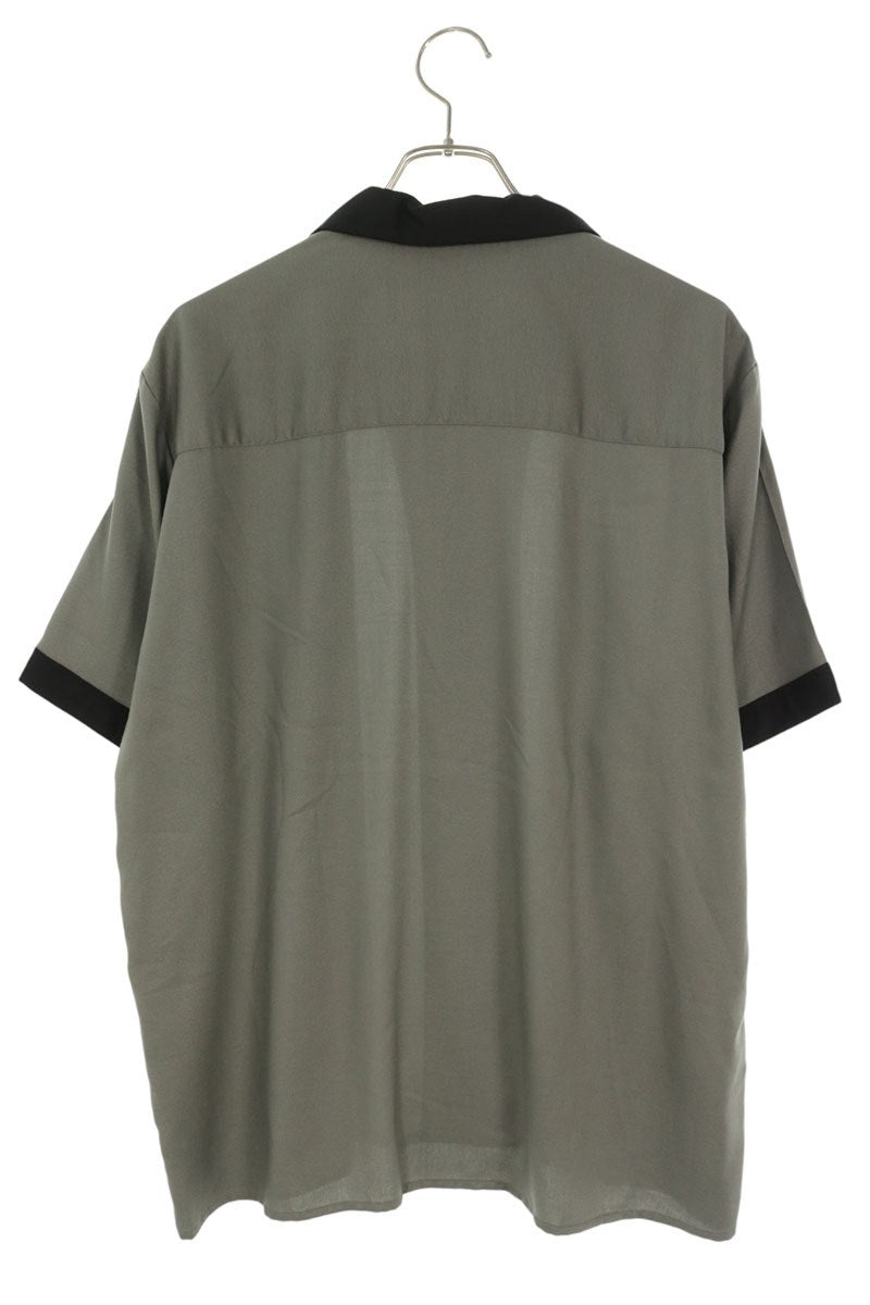 uniform experiment Open Collar Rayon S/S Shirt Gray Size 1