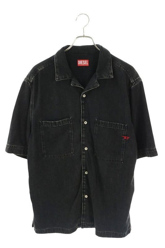 DIESEL Denim S/S Shirt Black Size L