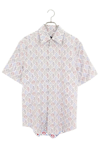 LOUISVUITTON 21SS Monogram Signature Shirt White Size M