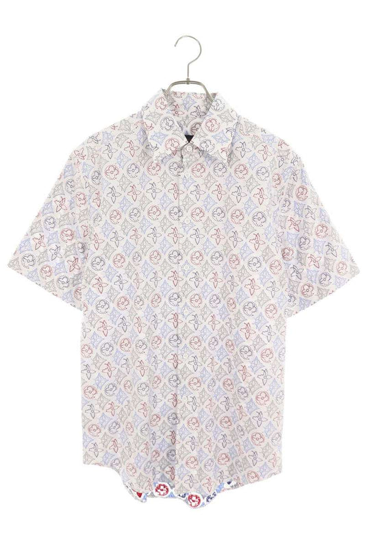 LOUISVUITTON 21SS Monogram Signature Shirt White Size M