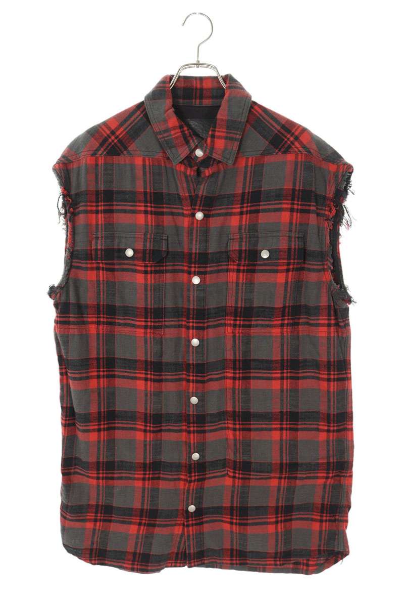 DRKSHDW Sleeveless Shirt Red Size S
