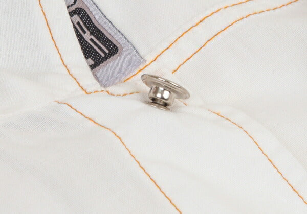 GAULTIER JEAN'S Cotton Linen Pocket Shirt White Size 40