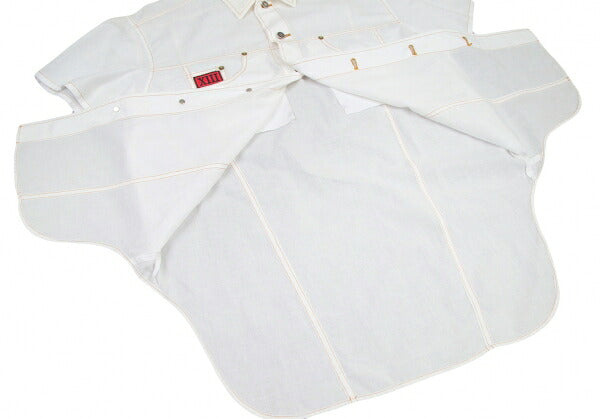 GAULTIER JEAN'S Cotton Linen Pocket Shirt White Size 40