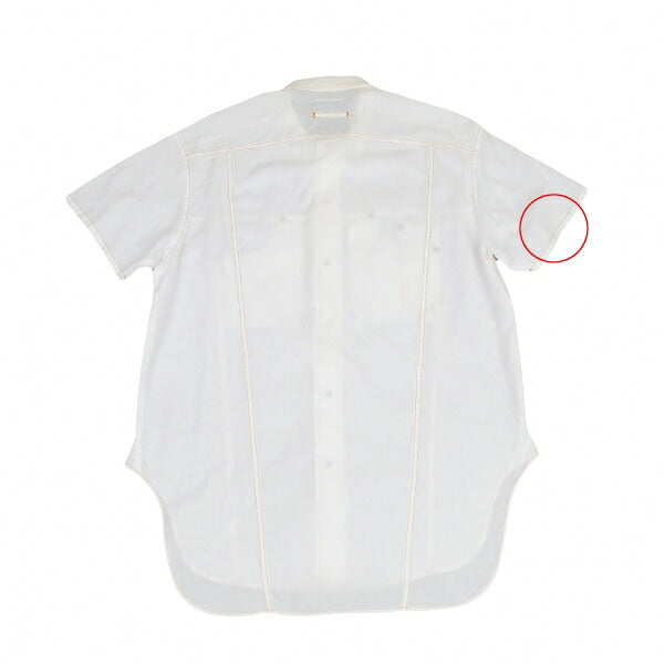 GAULTIER JEAN'S Cotton Linen Pocket Shirt White Size 40