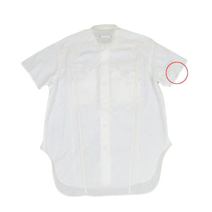 GAULTIER JEAN'S Cotton Linen Pocket Shirt White Size 40