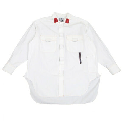 GAULTIER JEAN'S Velcro Pocket Design Shirt White Size 40