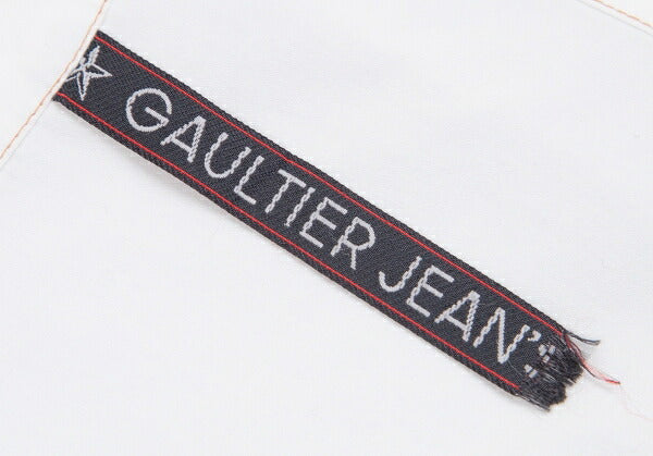 GAULTIER JEAN'S Velcro Pocket Design Shirt White Size 40