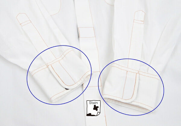 GAULTIER JEAN'S Velcro Pocket Design Shirt White Size 40