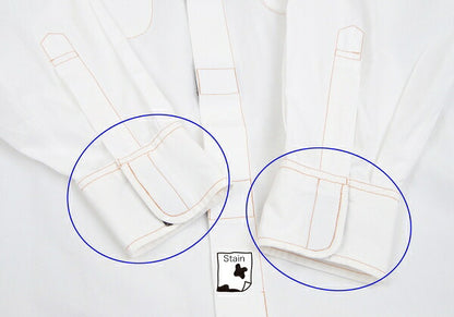 GAULTIER JEAN'S Velcro Pocket Design Shirt White Size 40