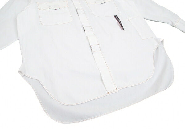 GAULTIER JEAN'S Velcro Pocket Design Shirt White Size 40
