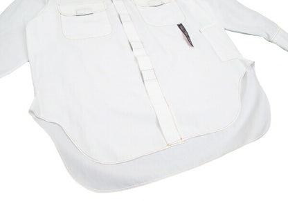 GAULTIER JEAN'S Velcro Pocket Design Shirt White Size 40