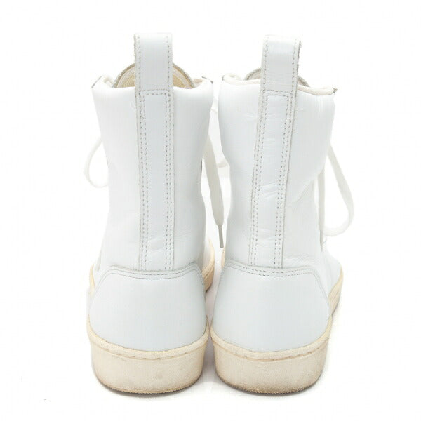 Y's for men White Leather Hi-Top Sneakers Size 24cm