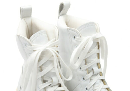 Y's for men White Leather Hi-Top Sneakers Size 24cm
