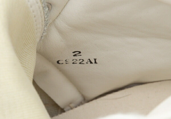 Y's for men White Leather Hi-Top Sneakers Size 24cm
