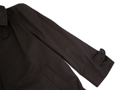 TOM FORD Cotton Fly Front Bal Collar Coat Dark Brown Size 54