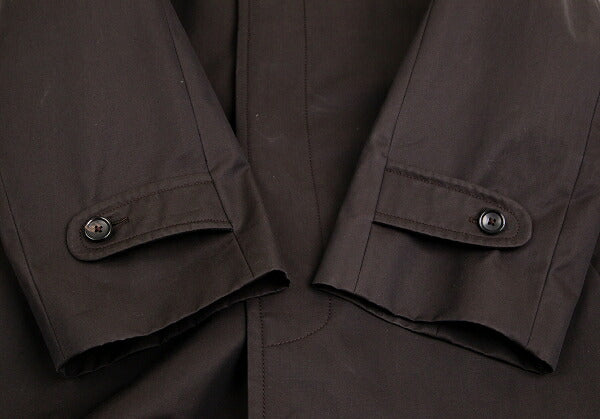 TOM FORD Cotton Fly Front Bal Collar Coat Dark Brown Size 54