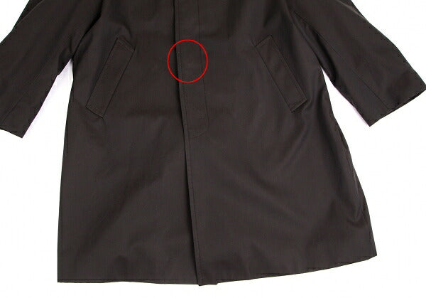 TOM FORD Cotton Fly Front Bal Collar Coat Dark Brown Size 54