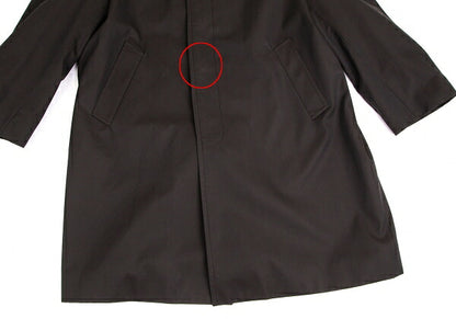 TOM FORD Cotton Fly Front Bal Collar Coat Dark Brown Size 54