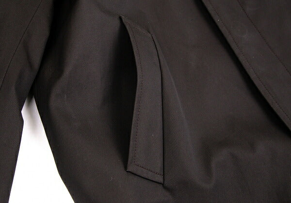 TOM FORD Cotton Fly Front Bal Collar Coat Dark Brown Size 54
