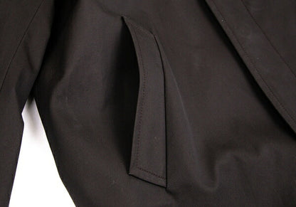 TOM FORD Cotton Fly Front Bal Collar Coat Dark Brown Size 54