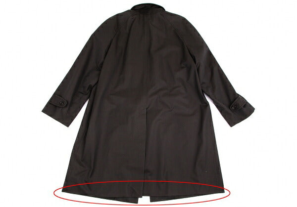 TOM FORD Cotton Fly Front Bal Collar Coat Dark Brown Size 54