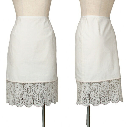 sacai luck 14SS Hem Lace Trim Skirt White Size 2