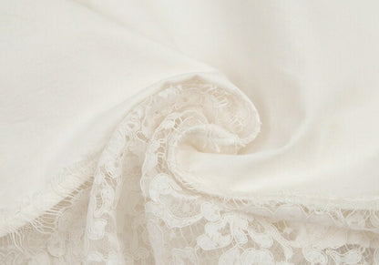 sacai luck 14SS Hem Lace Trim Skirt White Size 2